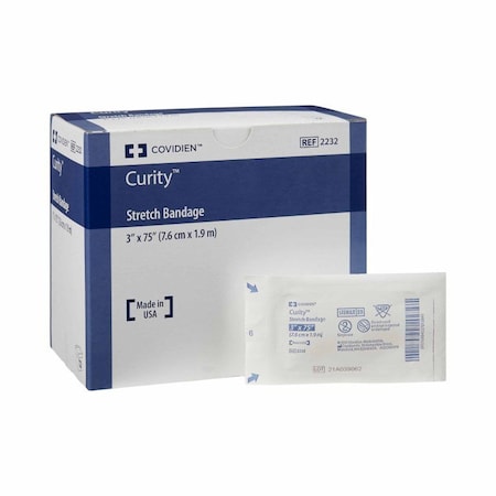 Curity Conforming Bandage 3 X 75 Inch, 1 per Pack, Sterile 1-Ply Roll Shape, 12PK 2232-